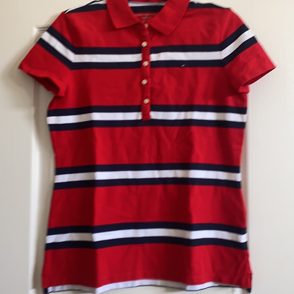 NWOT Tommy Hilfiger Women’s Striped Classic Fit Logo Polo